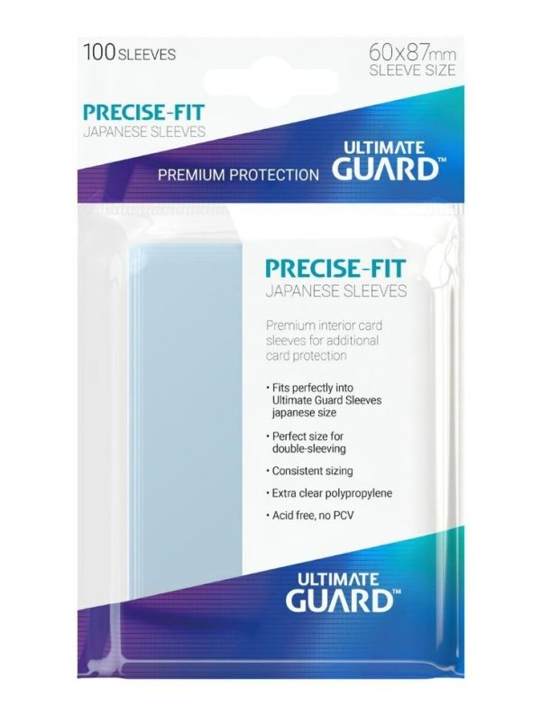 Visuel SLEEVES PRECISE FIT FORMAT JAPONAIS 60X87MM (X100)