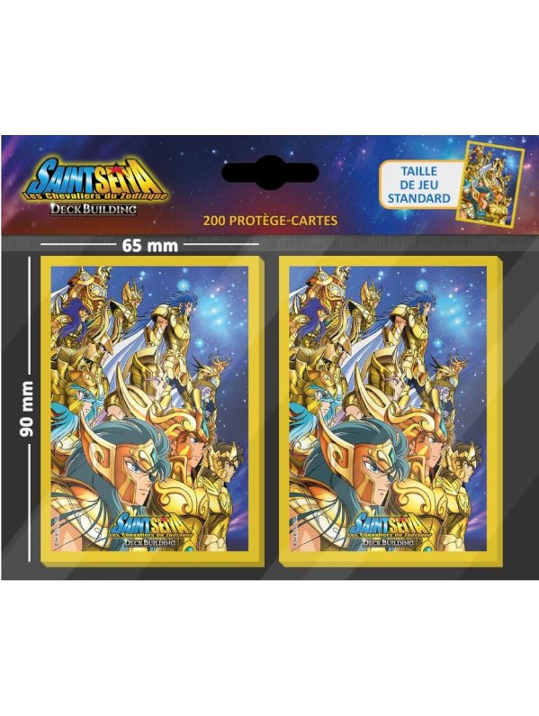 Visuel SAINT SEIYA DECK BUILDING ACC - 200 SLEEVES - CHEVALIER D'OR