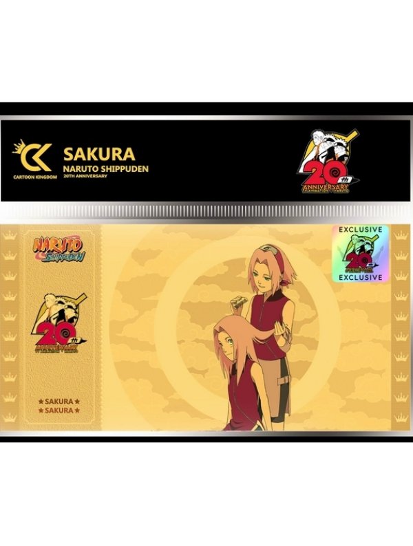 Visuel NARUTO SHIPPUDEN GOLDEN TICKET 20TH ANNIV ED LIMITEE SAKURA