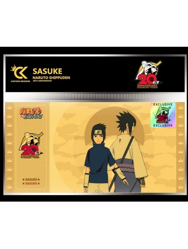 Visuel NARUTO SHIPPUDEN GOLDEN TICKET 20TH ANNIV ED LIMITEE SASUKE