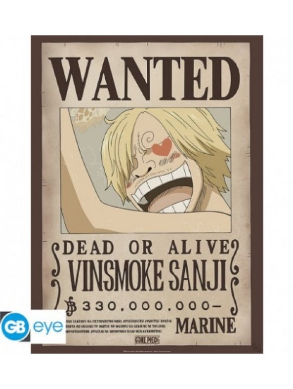 Visuel ONE PIECE - POSTER «WANTED SANJI» (52X38)