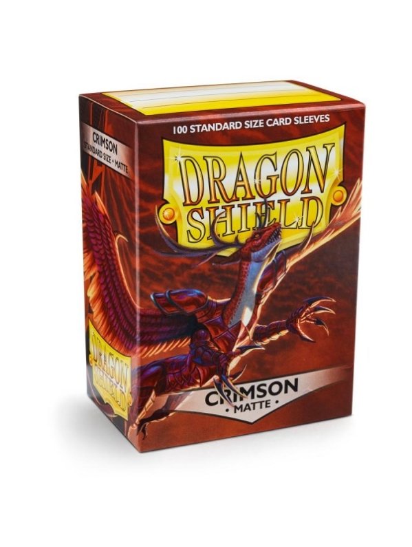 Visuel PROTEGE-CARTES DRAGON SHIELD MATTE CRIMSON (X100)