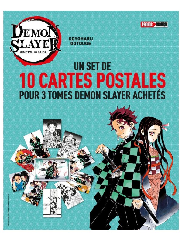 Visuel SET CARTES POSTALES DEMON SLAYER (OFFERT SOUS CONDITION)