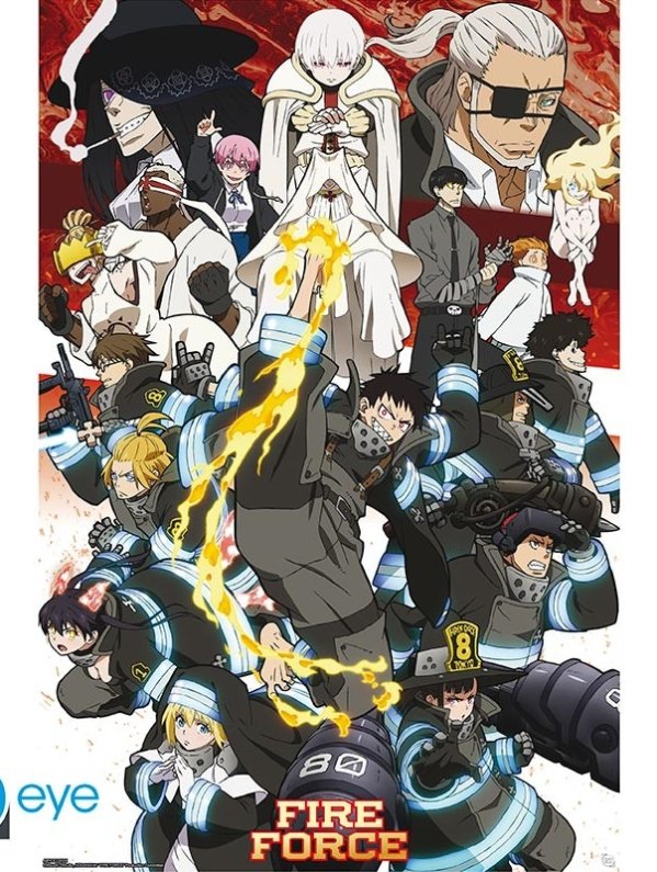 Visuel FIRE FORCE - POSTER "KEY ART SAISON 2" ROULE FILME (91.5X61)