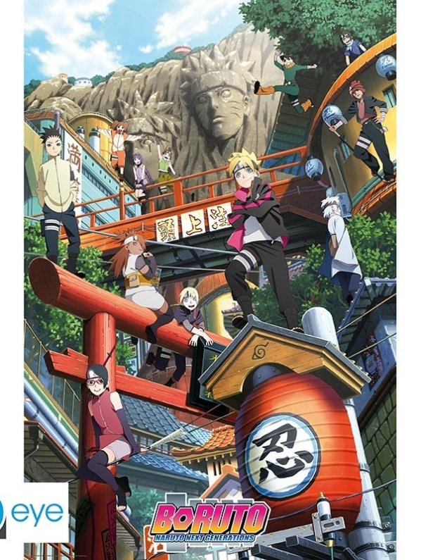 Visuel BORUTO - POSTER "GROUPE KONOHA" ROULE FILME (91.5X61)