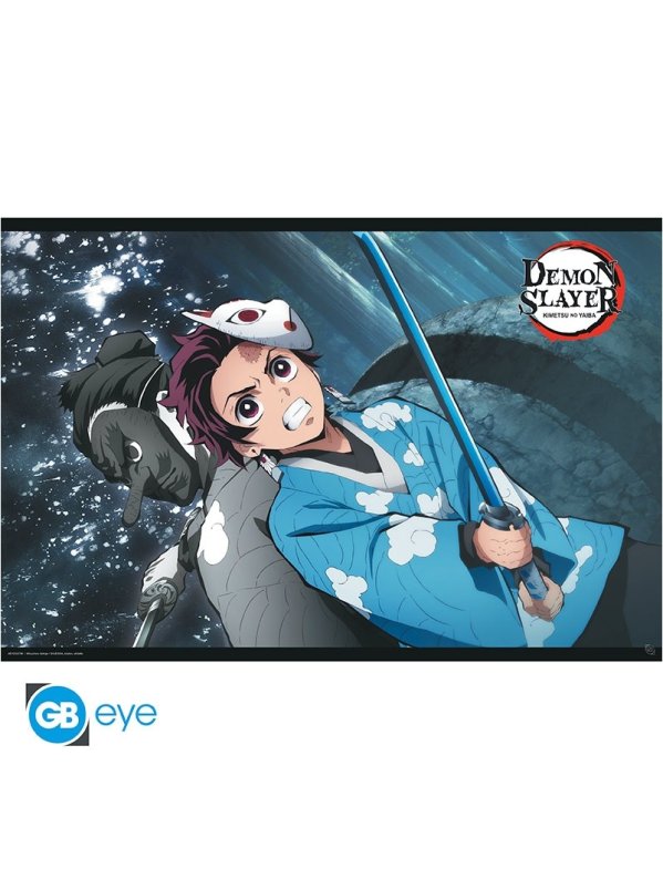 Visuel DEMON SLAYER - POSTER « TANJIRO & URUKODAKI » ROULE FILME (91.5X61)