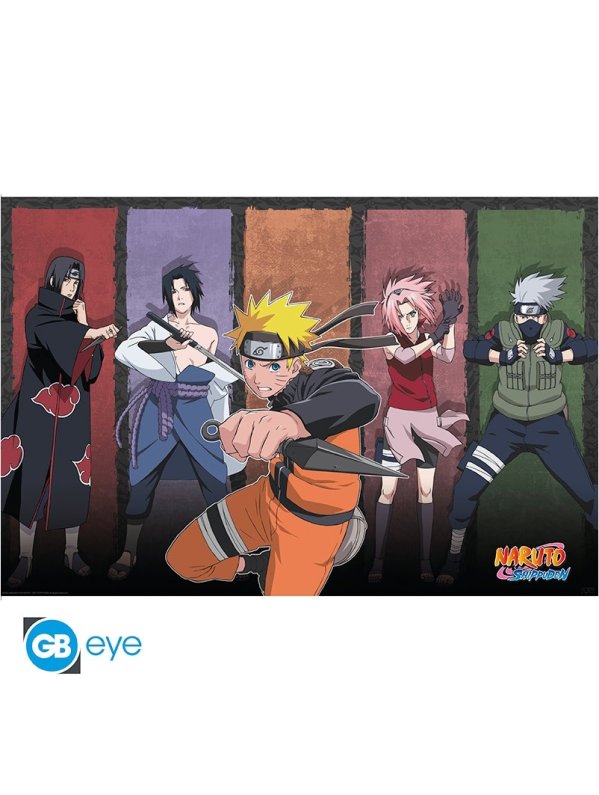 Visuel NARUTO SHIPPUDEN - POSTER "NARUTO & ALLIES" ROULE FILME (91.5X61)