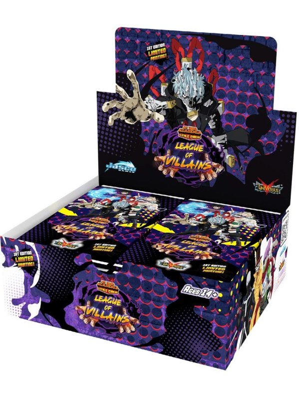 Visuel MY HERO ACADEMIA JCC MHA04 - LEAGUE OF VILLAINS DISPLAY 24 BOOSTERS (EN)