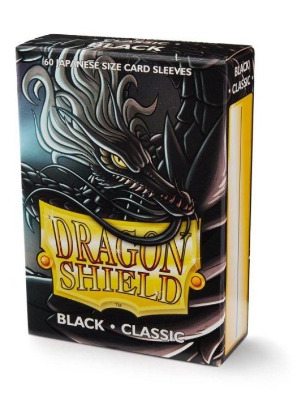 Visuel DRAGON SHIELD - SLEEVE JAPANESE SIZE - NOIR (60 SLEEVES)