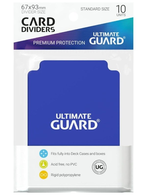 Visuel ULTIMATE GUARD 10 INTERCALAIRES BLEU PREMIUM PROTECTION (STANDART SIZE)