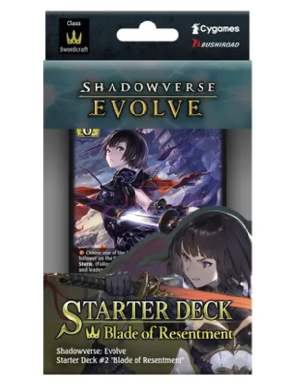 Visuel SHADOWVERSE EVOLVE - STARTED DECK - SD02 BLADE OF RESENTMENT EN