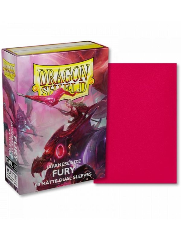 Visuel DRAGON SHIELD - 60 PROTEGE-CARTES MINI DUAL MAT - FURY