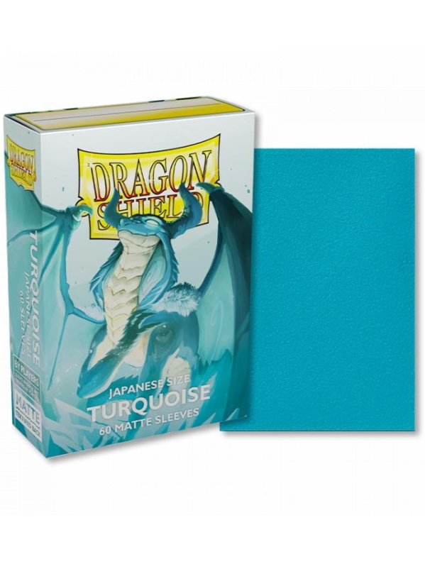Visuel DRAGON SHIELD - 60 PROTEGE-CARTES MINI MAT - TURQUOISE