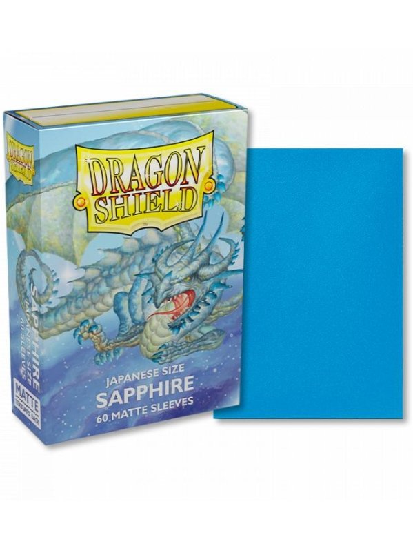 Visuel DRAGON SHIELD - 60 PROTEGE-CARTES MINI MAT - SAPPHIRE