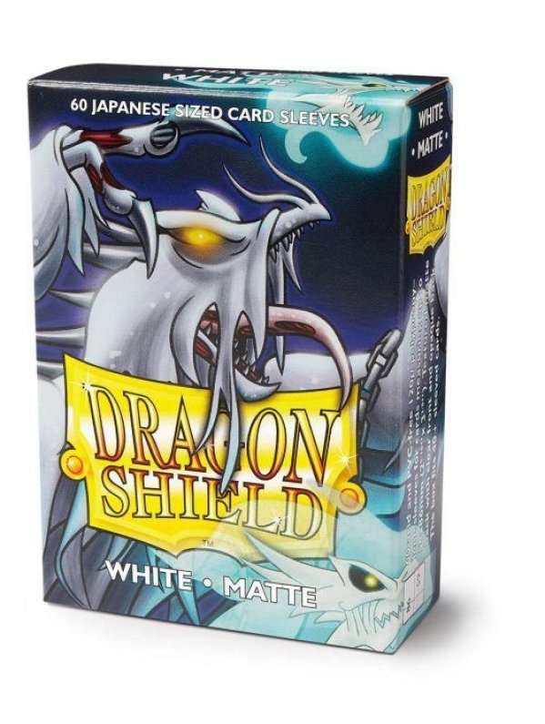 Visuel DRAGON SHIELD - 60 PROTEGE-CARTES MINI : BLANC MAT