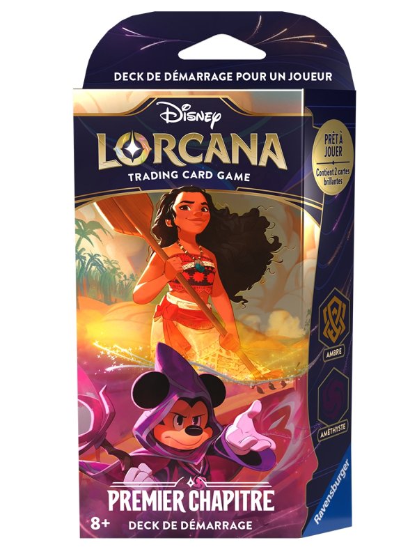 Visuel DISNEY TCG LORCANA DECK DE DEMARRAGE (AMBRE/AMETYSTE) - MICKEY ET VAIANA