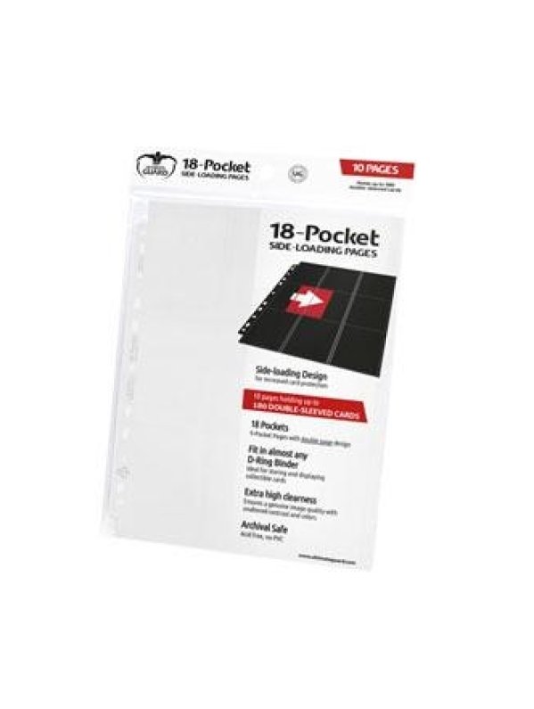 Visuel ULTIMATE GUARD 18-POCKET PAGES SIDE-LOADING BLANC (10)