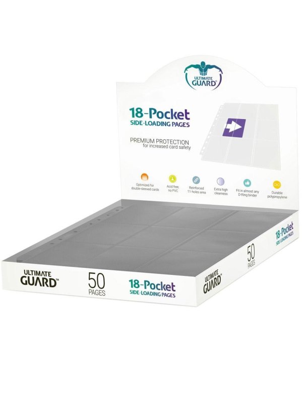 Visuel ULTIMATE GUARD 18-POCKET PAGES SIDE-LOADING GRIS (50)