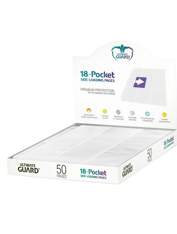 Visuel ULTIMATE GUARD 18-POCKET PAGES SIDE-LOADING BLANC (50)
