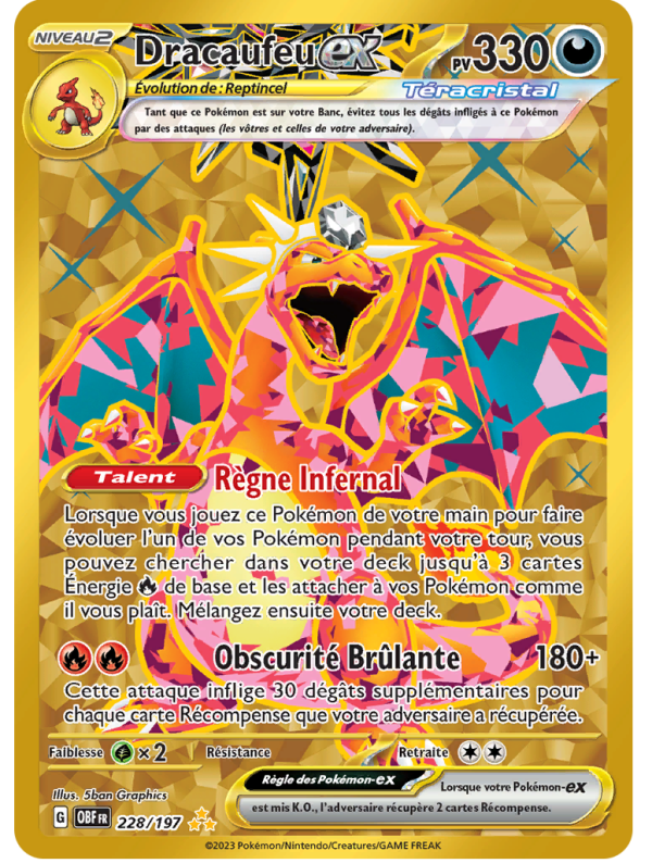 Visuel EV03 - 228 DRACAUFEU EX (GOLD SECRETE)