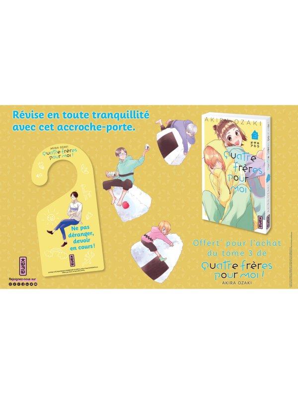 Visuel ACCROCHE PORTE QUATRE FRERES POUR MOI (OFFERT SOUS CONDITION)