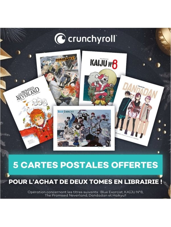 Visuel CARTES POSTALES CRUNCHYROLL (OFFERT SOUS CONDITION)