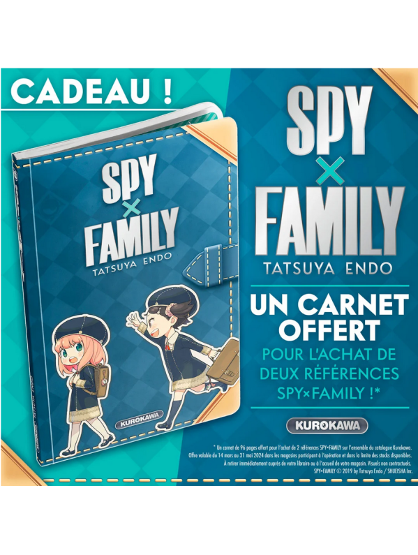 Visuel CARNET SPY X FAMILY (OFFERT SOUS CONDITION)