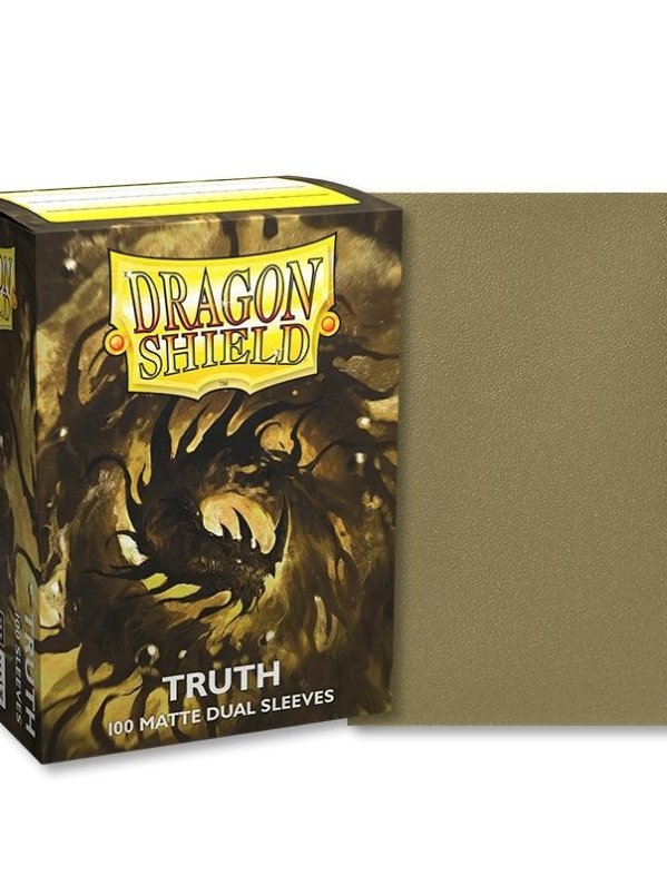 Visuel DRAGON SHIELD - 100 PROTEGE-CARTES STANDARD DUAL MAT - TRUTH
