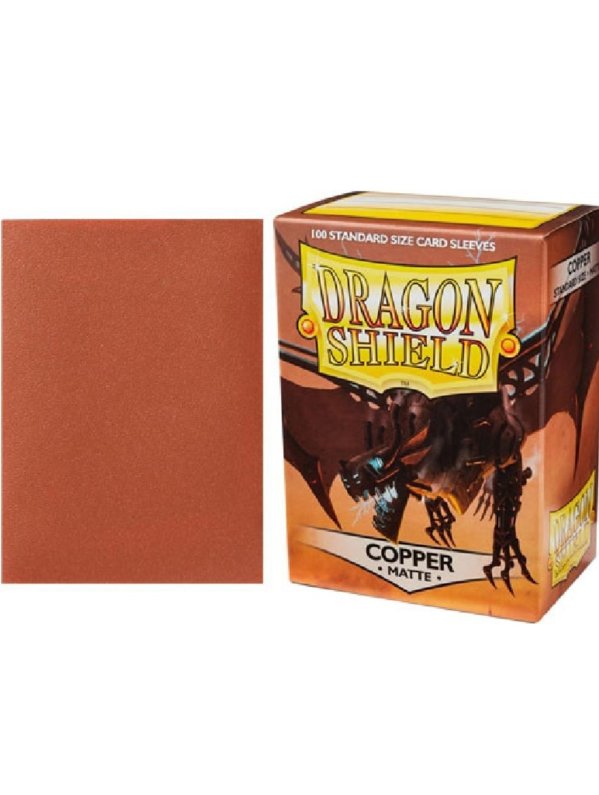 Visuel DRAGON SHIELD - 100 PROTEGE-CARTES STANDARD MAT - CUIVRE