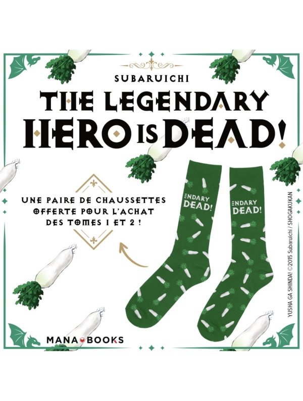 Visuel PAIRE DE CHAUSETTES - The Legendary Hero is Dead (OFFERT SOUS CONDITION)