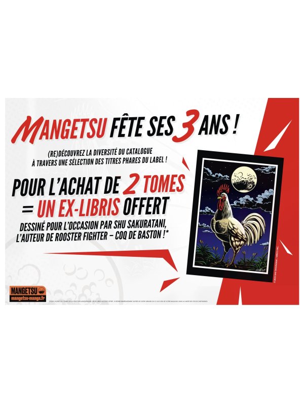 Visuel EX-LIBRIS ROOSTER FIGHTER (OFFERT SOUS CONDITION)