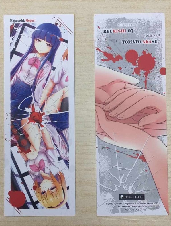 Visuel MARQUE-PAGE "HIGURASHI : MEGURI"