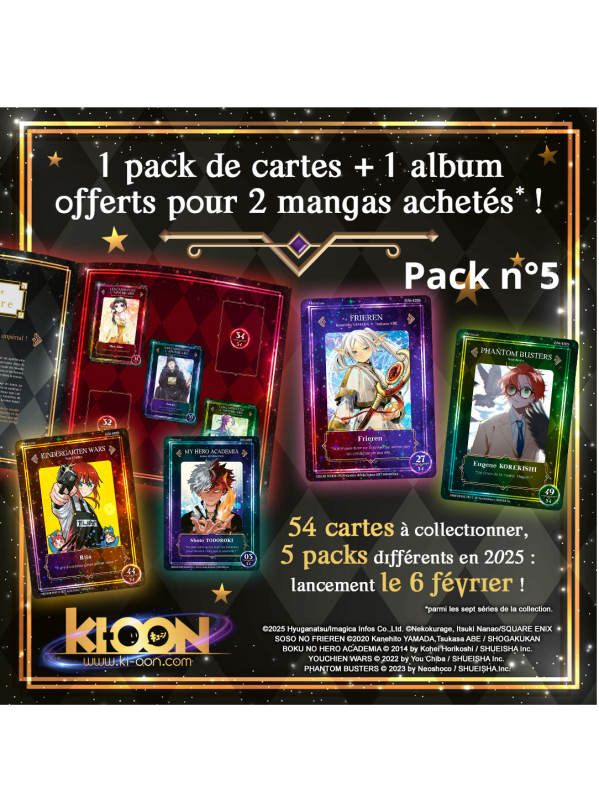 Visuel CARTES A COLLECTIONNER KI-OON ALL STARS PACK N°5
