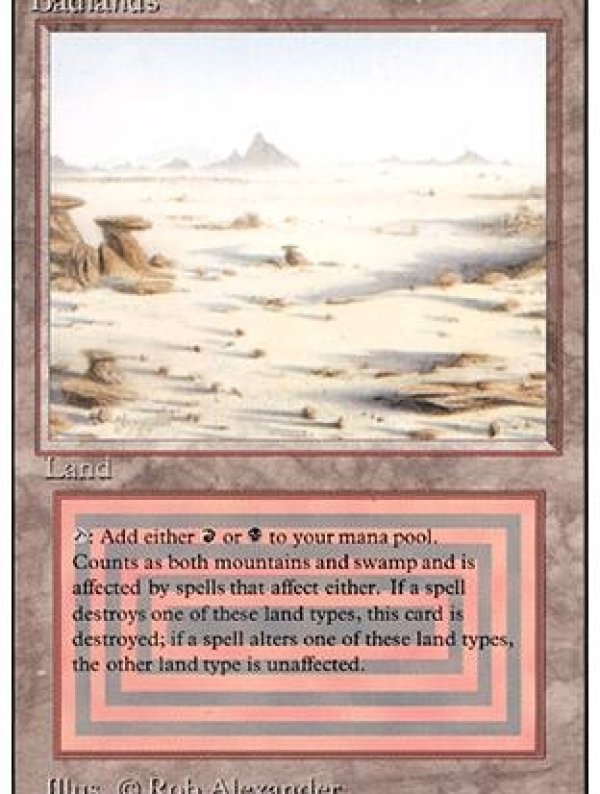 Visuel MTG [EN] 3ED 282 BADLANDS (TERRAIN : MARAIS ET MONTAGNE)