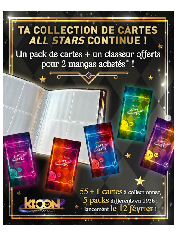 Visuel CARTES A COLLECTIONNER ALL STARS KI-OON 2026 PACK N°1 + CLASSEUR