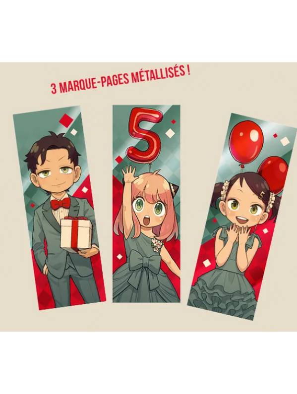 Visuel LOT DE 3 MARQUE-PAGE SPY X FAMILY 2025