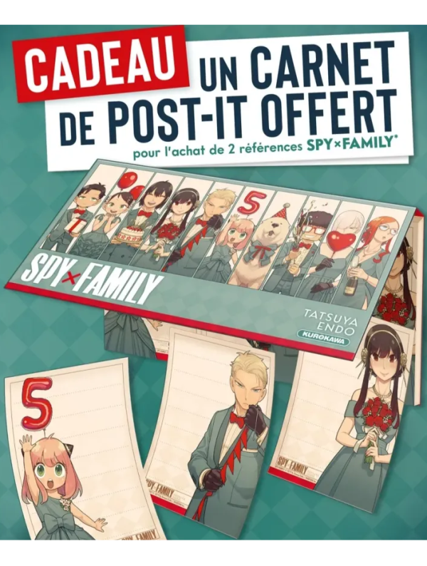 Visuel CARNET POST-IT SPY X FAMILY