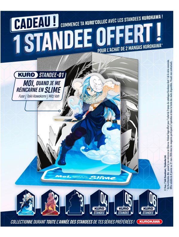 Visuel STANDEE ACRYLIQUE N°1 - MOI QUAND JE ME REINCARNE EN SLIME