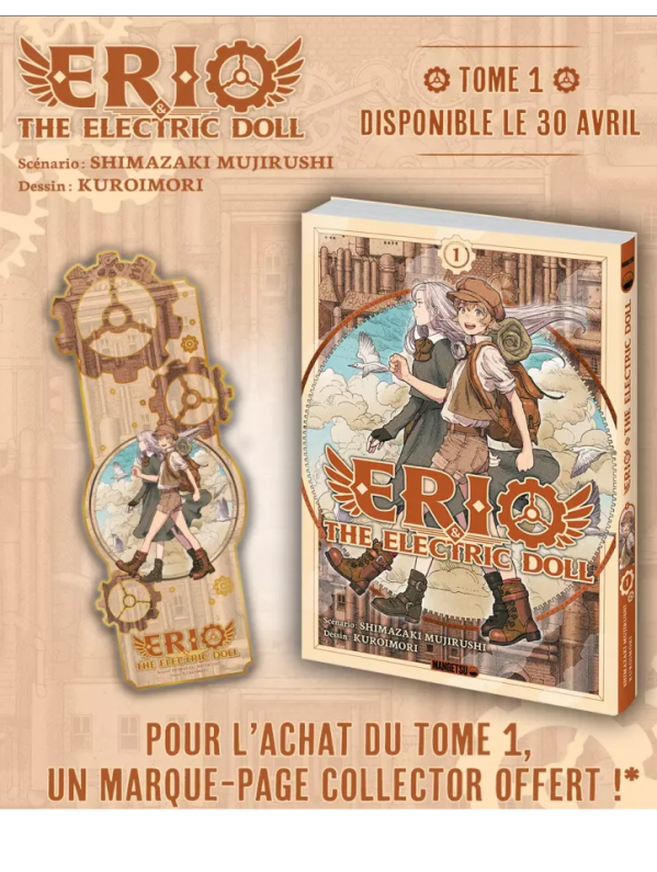 Visuel MARQUE-PAGE ERIO THE ELECTRIC DOLL