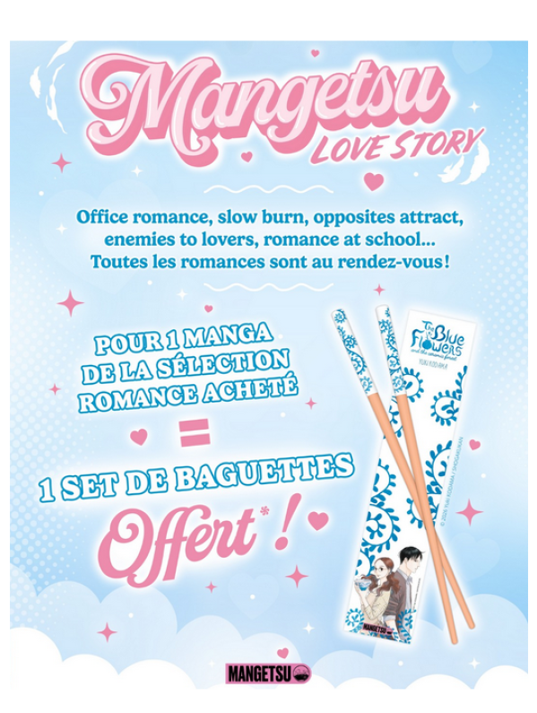 Visuel SET DE BAGUETTES THE BLUE FLOWERS