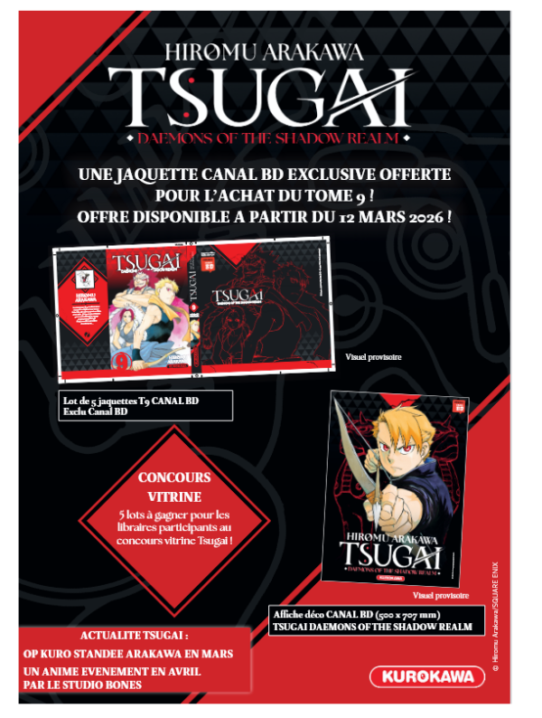 Visuel JAQUETTE EXCLUSIVE TSUGAI- CANAL BD - JAPAN DAY 2026