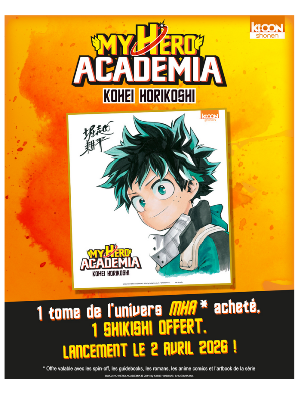 Visuel SHIKISHI MY HERO ACADEMIA DEKU