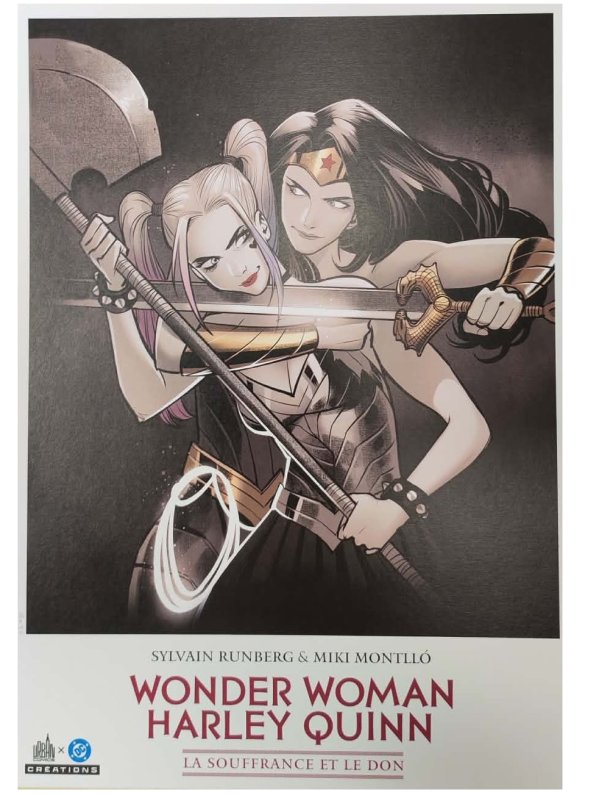 Visuel EX-LIBRIS WONDER WOMAN HARLEY QUINN LA SOUFFRANCE ET LE DON