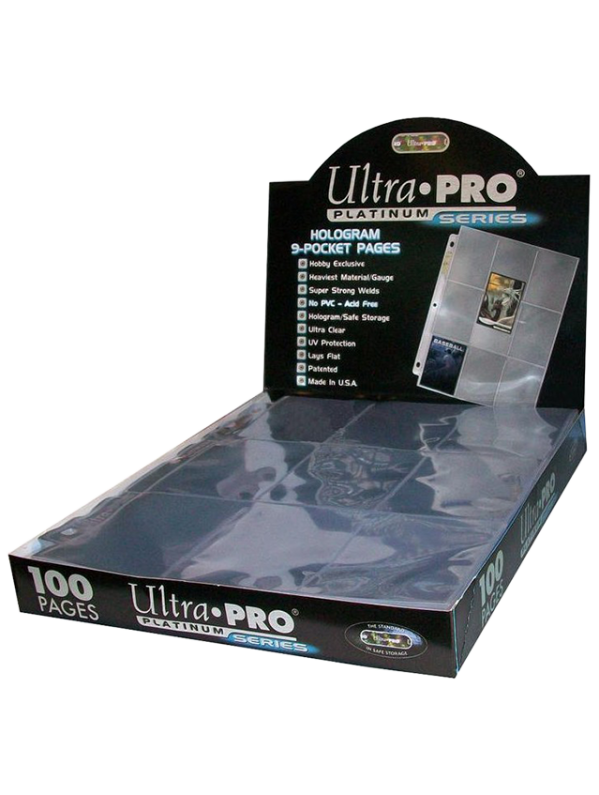 Visuel ULTRA PRO 100 FEUILLES DE CLASSEUR 9-POCKET PLATINUM SERIES