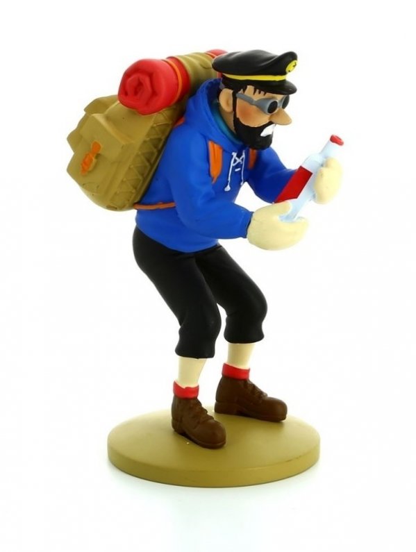Visuel TINTIN - HADOCK BOUTEILLE VIDE - FIGURINE RESINE