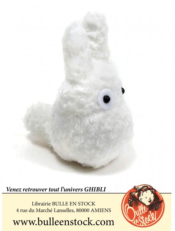 Visuel GHIBLI - PELUCHE FLUFFY TOTORO BLANC (12CM)