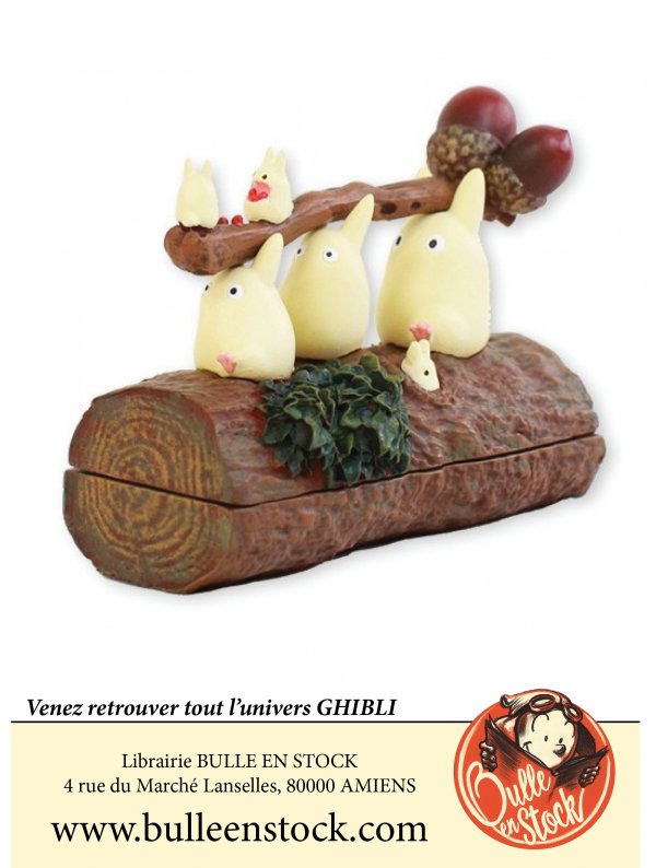 Visuel GHIBLI - BOITE DE RANGEMENT TOTORO BLANC SUR RONDIN