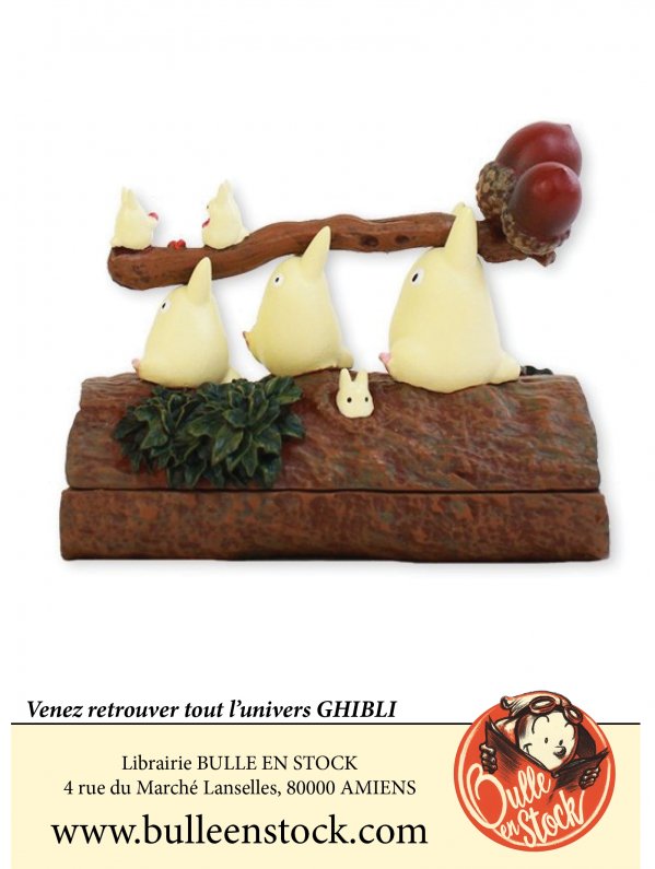 Visuel GHIBLI - BOITE DE RANGEMENT TOTORO BLANC SUR RONDIN