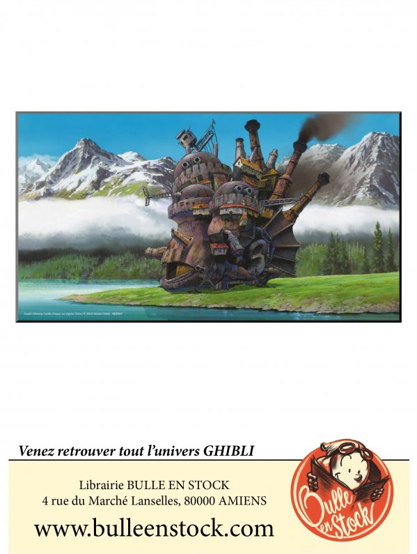 Visuel GHIBLI - CHATEAU AMBULANT DIGIGRAPHIE SUR BOIS