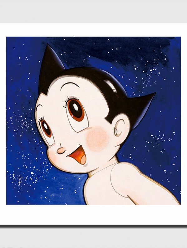 Visuel AFFICHE D'ART TEZUKA ASTRO BOY BLEU